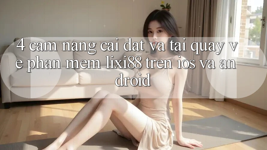 4. Cẩm nang Cài đặt Và Tải quay về Phần mềm Lixi88 Trên iOS và Android 4. Cẩm nang Cài đặt Và Tải quay về Phần mềm Lixi88 Trên iOS và Android