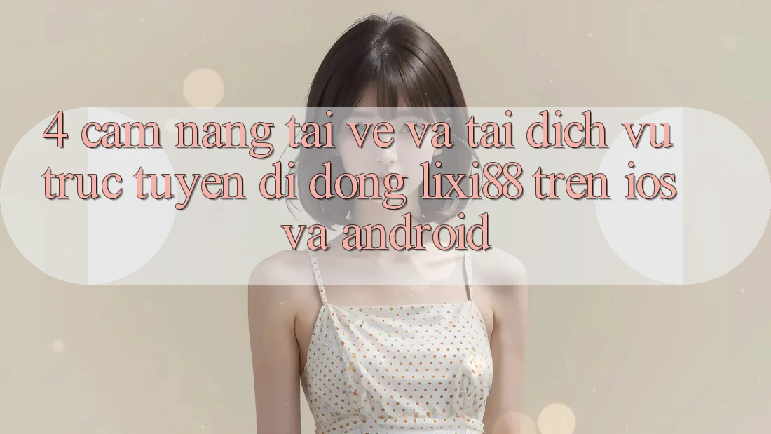 4. Cẩm nang Tải về Và Tải Dịch vụ trực tuyến di động Lixi88 Trên iOS và Android