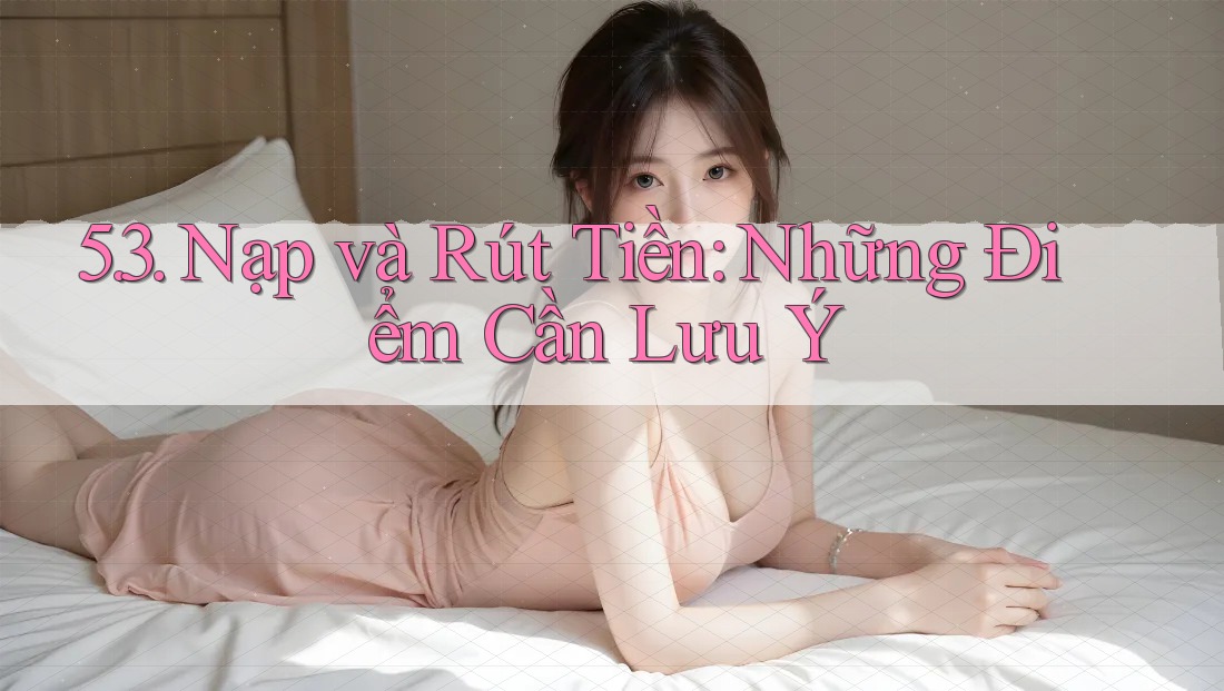 5. 3. Nạp và Rút Tiền: Những Điểm Cần Lưu Ý