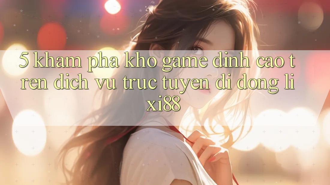 5. Khám Phá Kho Game Đỉnh Cao Trên Dịch vụ trực tuyến di động Lixi88 5. Khám Phá Kho Game Đỉnh Cao Trên Dịch vụ trực tuyến di động Lixi88