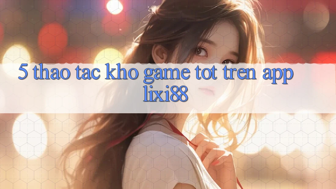 5. Thao tác Kho Game Tốt Trên App Lixi88