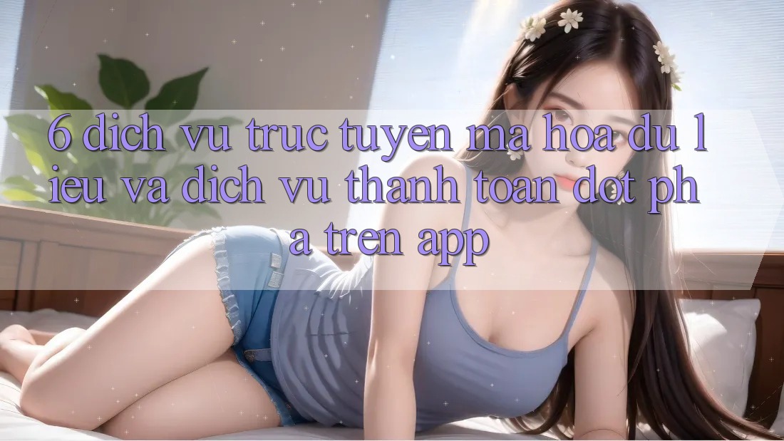 6. Dịch vụ trực tuyến Mã hóa dữ liệu Và Dịch Vụ Thanh Toán Đột Phá Trên App 6. Dịch vụ trực tuyến Mã hóa dữ liệu Và Dịch Vụ Thanh Toán Đột Phá Trên App