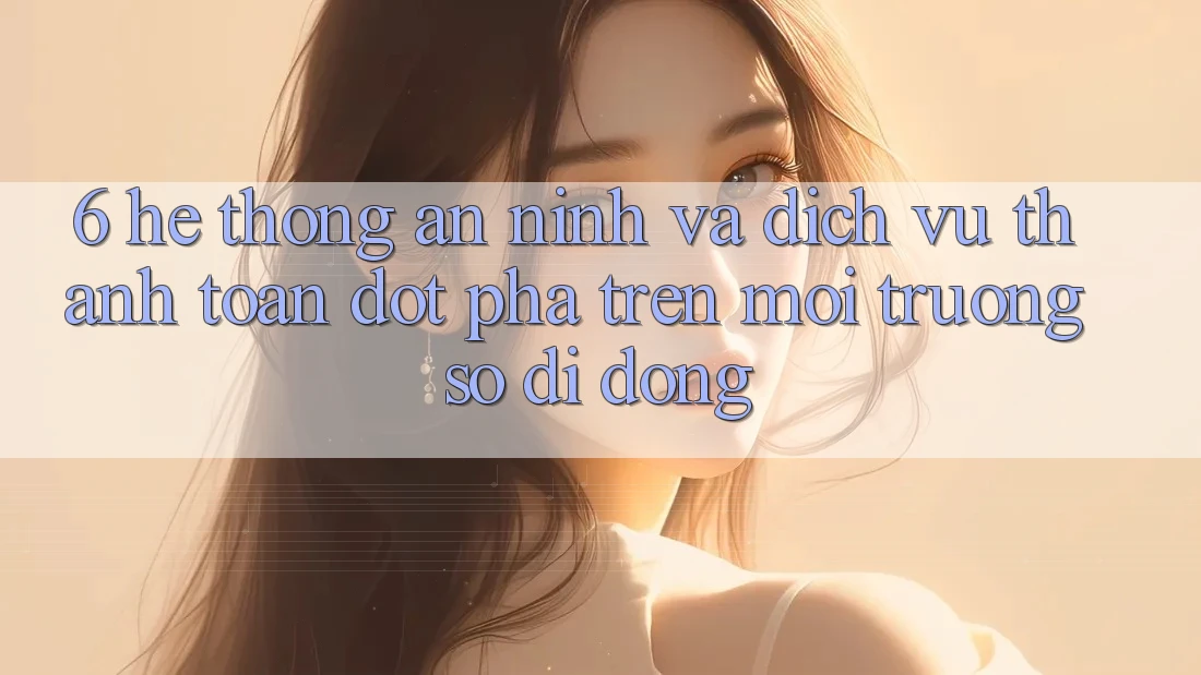 6. Hệ Thống An ninh Và Dịch Vụ Thanh Toán Đột Phá Trên Môi trường số di động