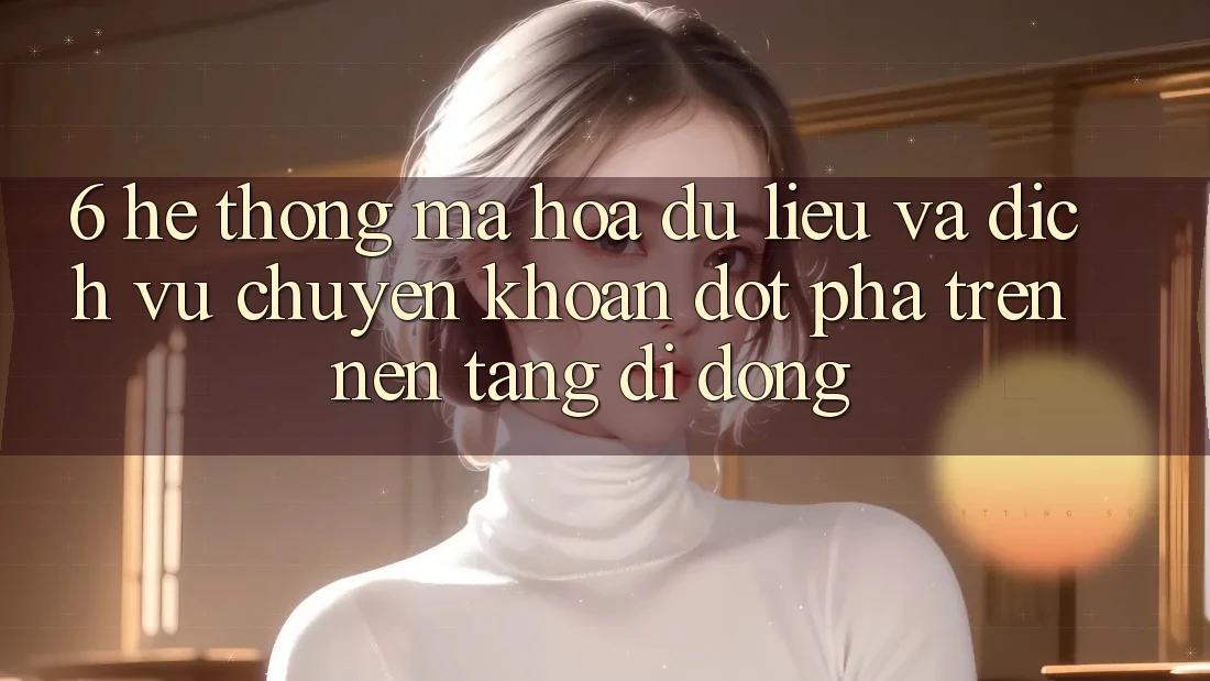 6. Hệ Thống Mã hóa dữ liệu Và Dịch Vụ Chuyển khoản Đột Phá Trên Nền tảng di động 6. Hệ Thống Mã hóa dữ liệu Và Dịch Vụ Chuyển khoản Đột Phá Trên Nền tảng di động