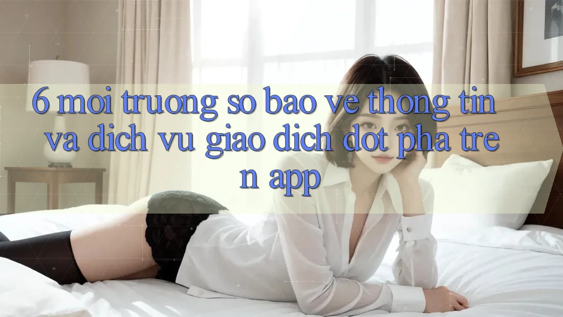 6. Môi trường số Bảo vệ thông tin Và Dịch Vụ Giao dịch Đột Phá Trên App 6. Môi trường số Bảo vệ thông tin Và Dịch Vụ Giao dịch Đột Phá Trên App