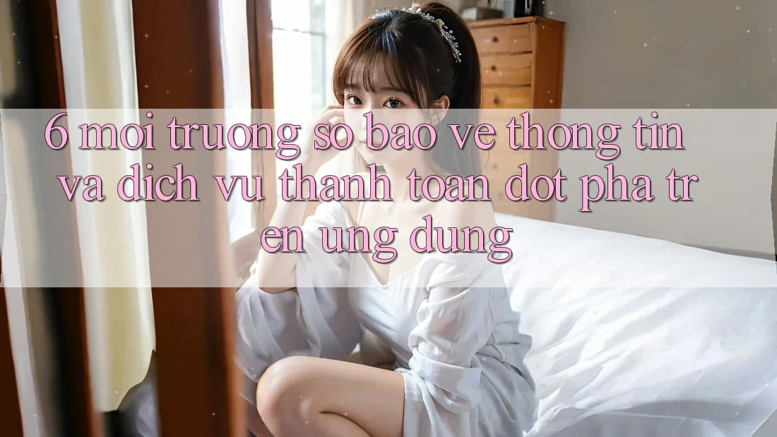 6. Môi trường số Bảo vệ thông tin Và Dịch Vụ Thanh Toán Đột Phá Trên Ứng dụng