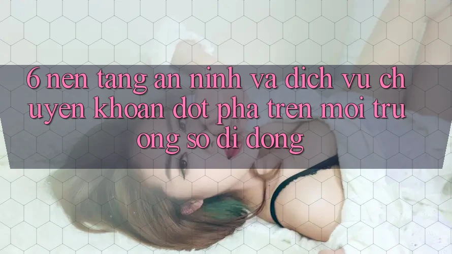 6. Nền tảng An ninh Và Dịch Vụ Chuyển khoản Đột Phá Trên Môi trường số di động
