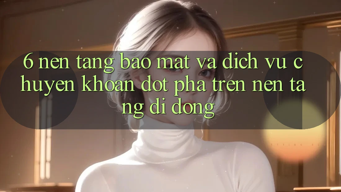 6. Nền tảng Bảo Mật Và Dịch Vụ Chuyển khoản Đột Phá Trên Nền tảng di động 6. Nền tảng Bảo Mật Và Dịch Vụ Chuyển khoản Đột Phá Trên Nền tảng di động