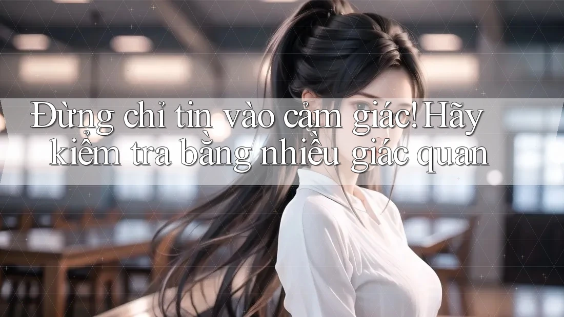 Đừng chỉ tin vào cảm giác! Hãy kiểm tra bằng nhiều giác quan