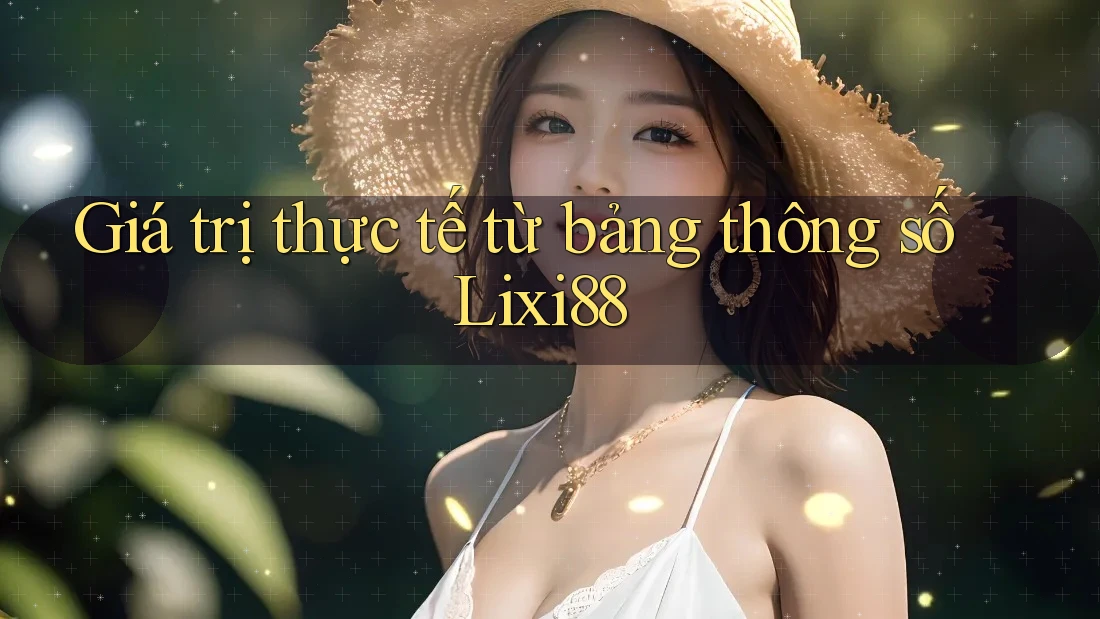Giá trị thực tế từ bảng thông số Lixi88