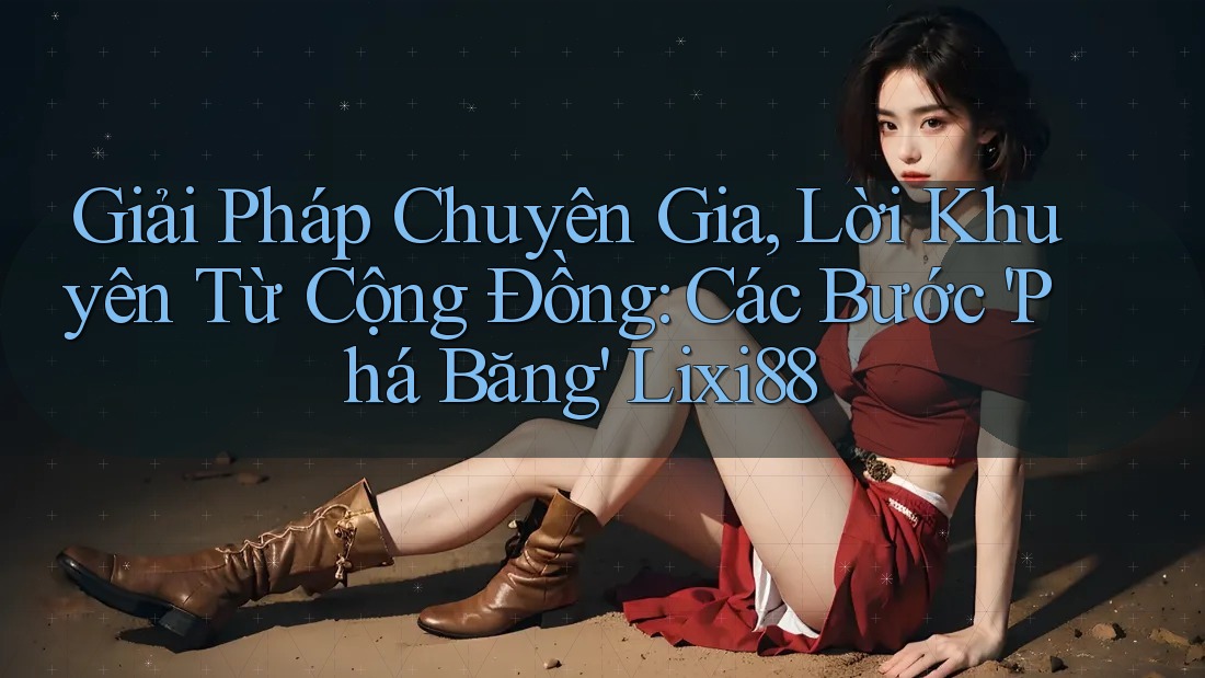 Giải Pháp Chuyên Gia, Lời Khuyên Từ Cộng Đồng: Các Bước 'Phá Băng' Lixi88