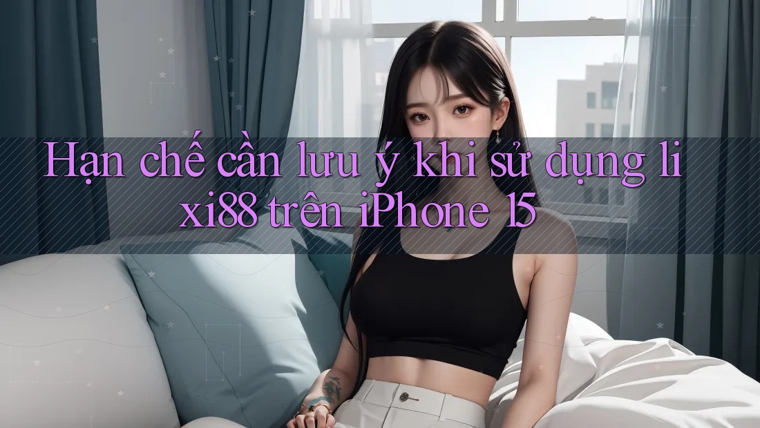 Hạn chế cần lưu ý khi sử dụng lixi88 trên iPhone 15