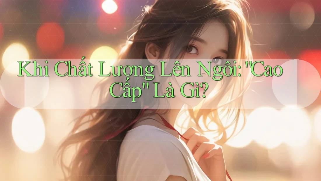 Khi Chất Lượng Lên Ngôi: “Cao Cấp” Là Gì?