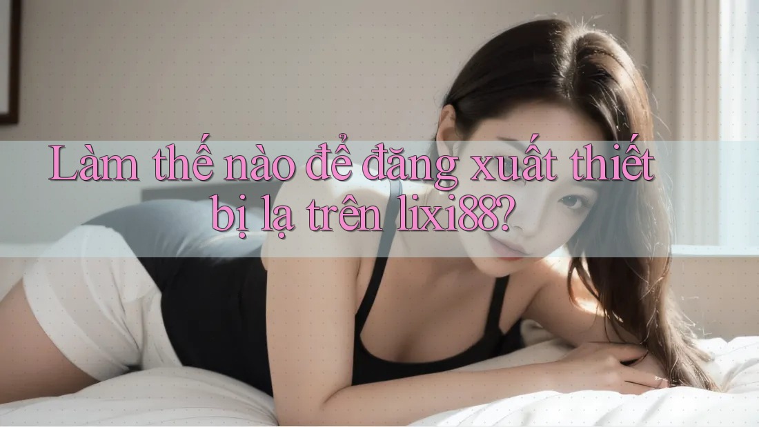Làm thế nào để đăng xuất thiết bị lạ trên lixi88?