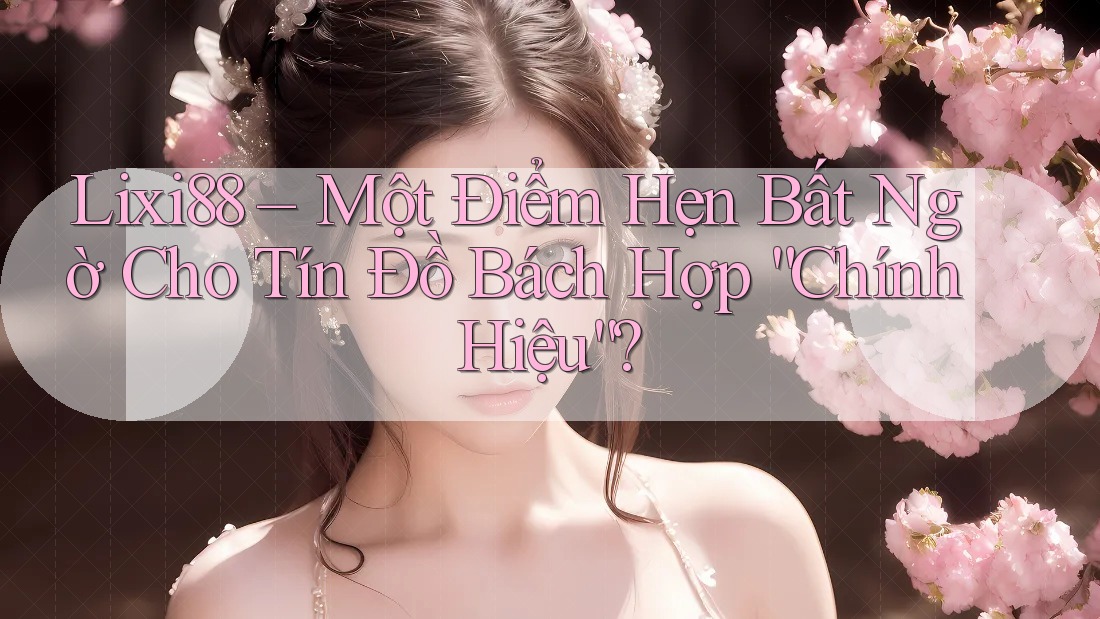 Lixi88 – Một Điểm Hẹn Bất Ngờ Cho Tín Đồ Bách Hợp “Chính Hiệu”?