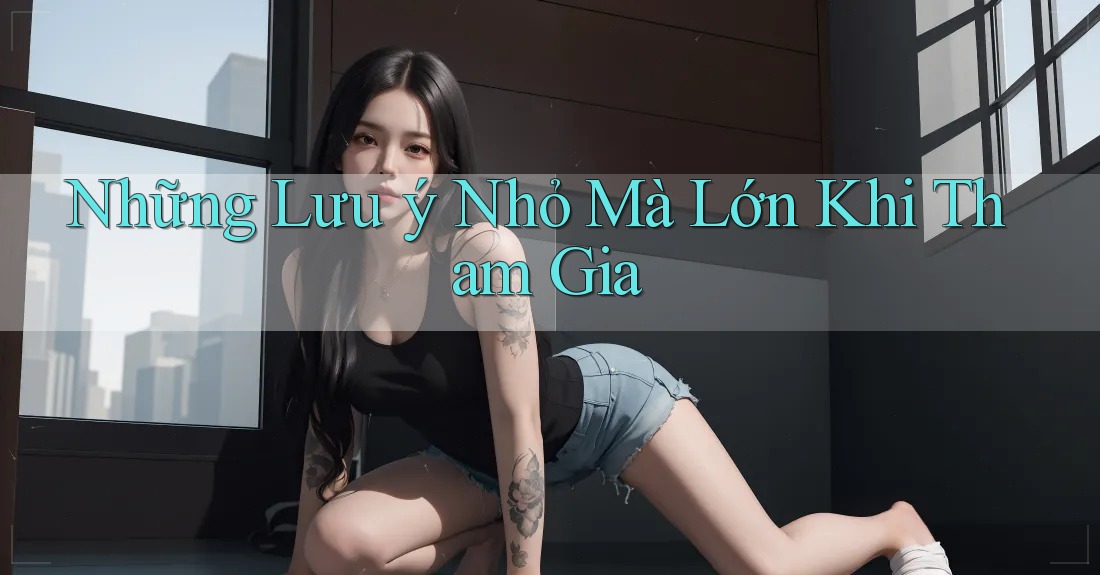 Những Lưu ý Nhỏ Mà Lớn Khi Tham Gia
