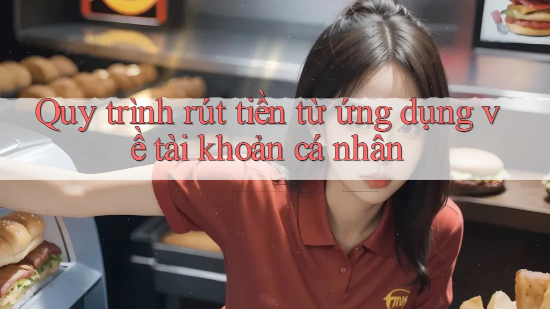 Quy trình rút tiền từ ứng dụng về tài khoản cá nhân