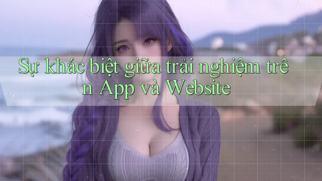 Sự khác biệt giữa trải nghiệm trên App và Website
