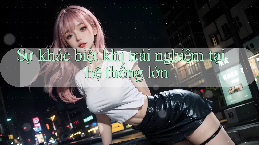 Sự khác biệt khi trải nghiệm tại hệ thống lớn Sự khác biệt khi trải nghiệm tại hệ thống lớn