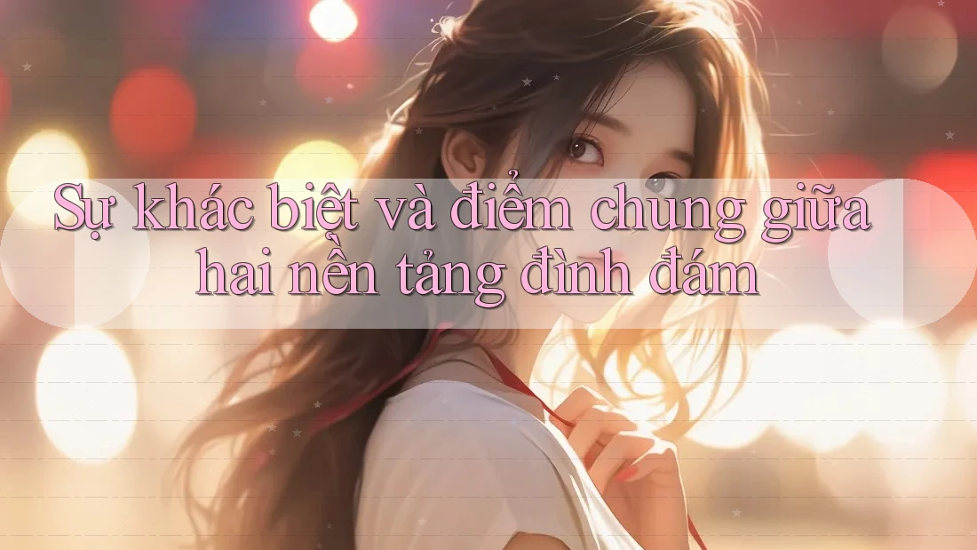Sự khác biệt và điểm chung giữa hai nền tảng đình đám