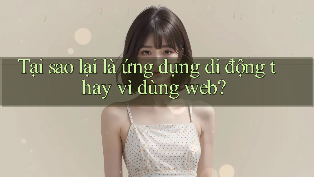 Tại sao lại là ứng dụng di động thay vì dùng web? Tại sao lại là ứng dụng di động thay vì dùng web?