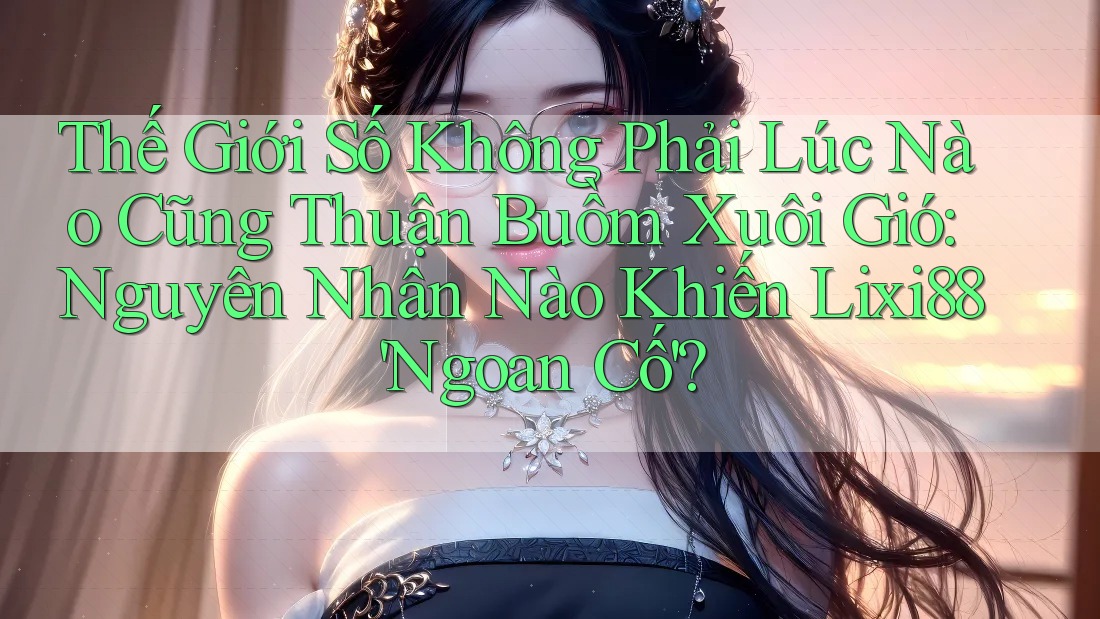 Thế Giới Số Không Phải Lúc Nào Cũng Thuận Buồm Xuôi Gió: Nguyên Nhân Nào Khiến Lixi88 'Ngoan Cố'?
