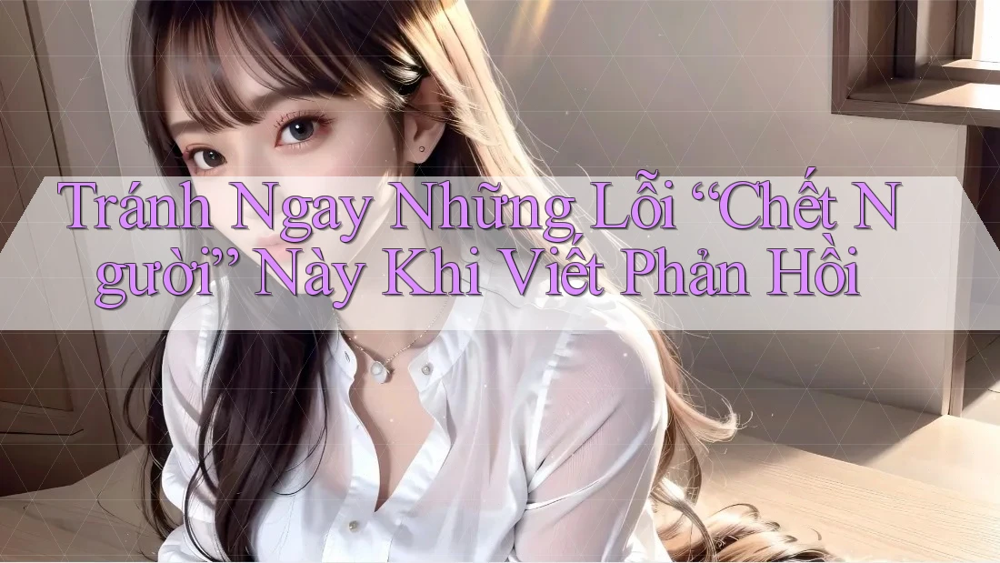 Tránh Ngay Những Lỗi “Chết Người” Này Khi Viết Phản Hồi