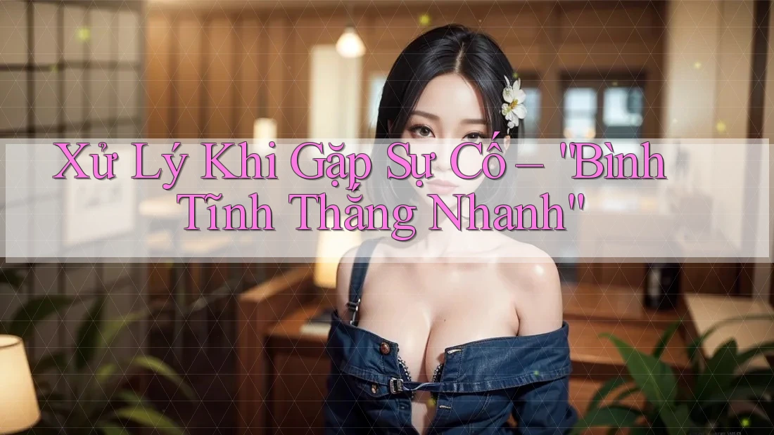 Xử Lý Khi Gặp Sự Cố – “Bình Tĩnh Thắng Nhanh”
