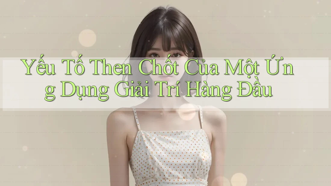 Yếu Tố Then Chốt Của Một Ứng Dụng Giải Trí Hàng Đầu